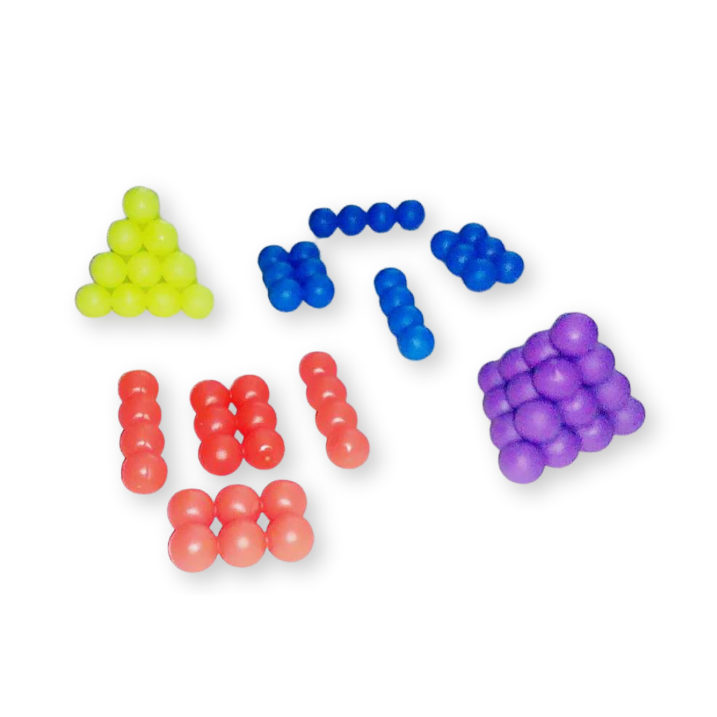 Rompecabezas 3D de Pirámide de Bolitas