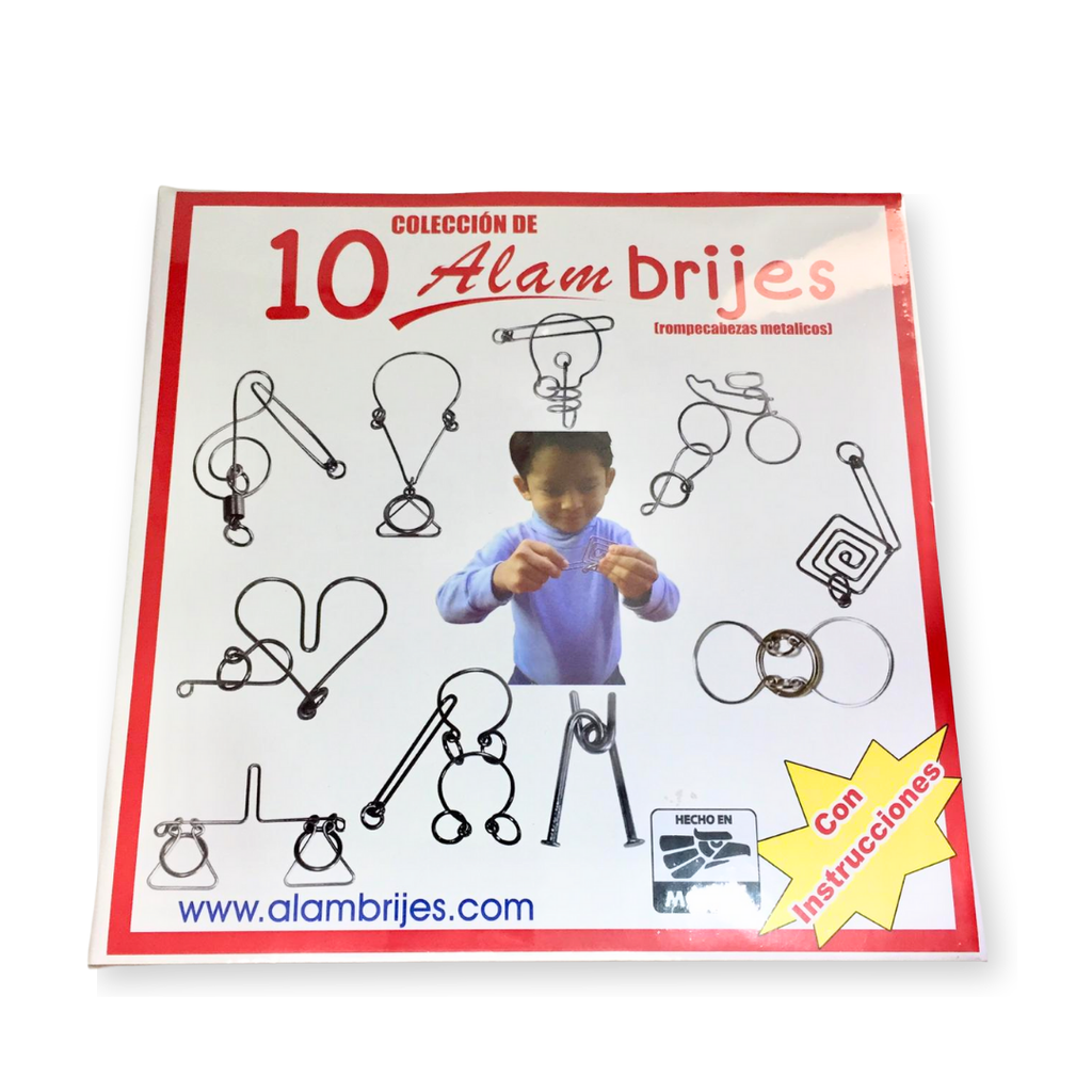 Rompecabezas Metálicos en Paquete de 10 Nivel Básico | Alambrijes