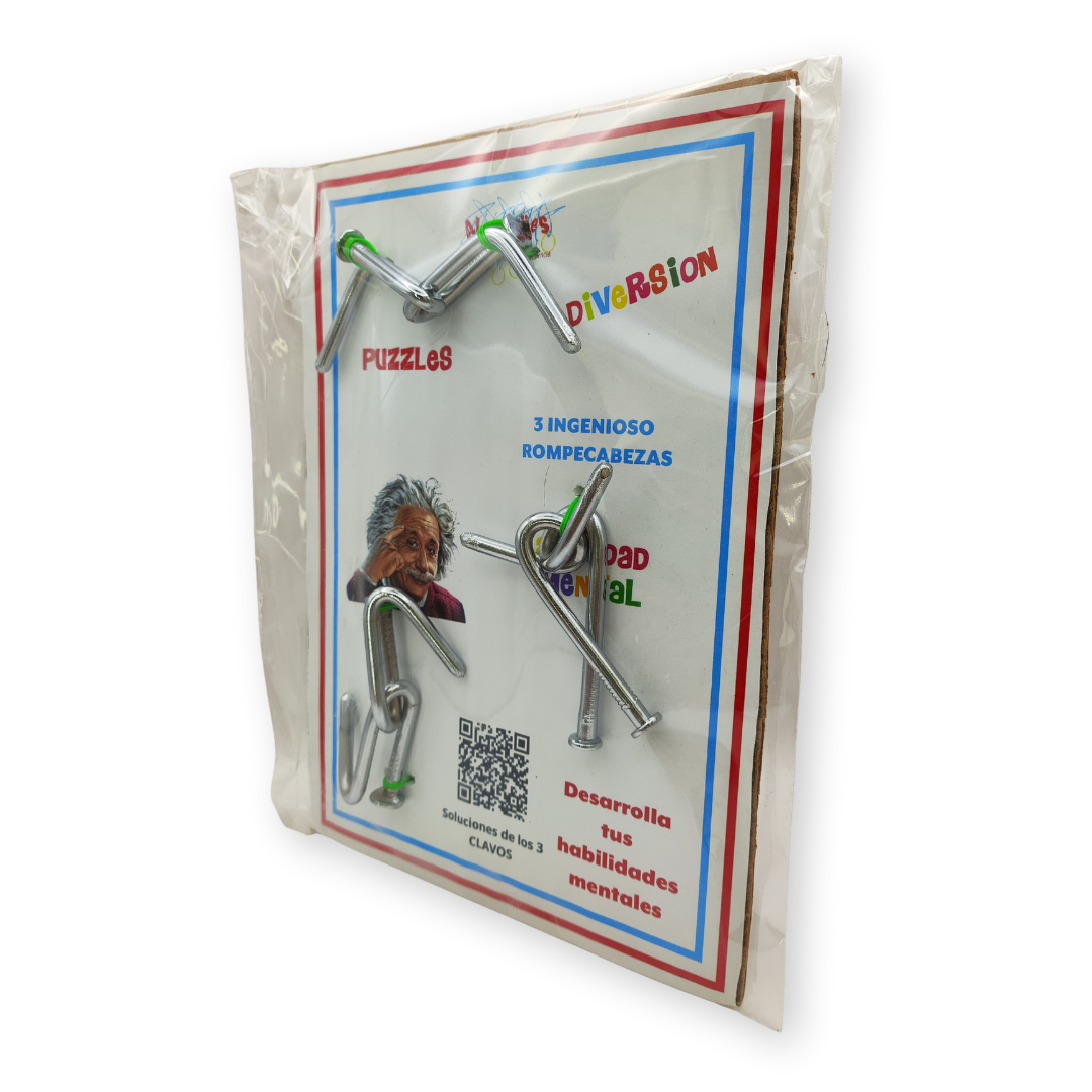Rompecabezas Metálicos en Paquete de 3 piezas | Alambrijes