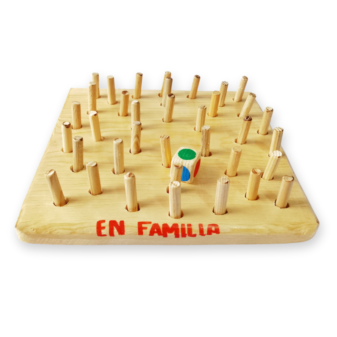 Memorama de Madera "En Familia" | Juego de Mesa para 2 a 5 jugadores