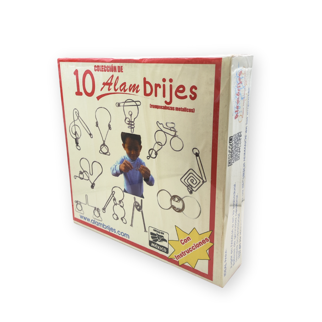 Rompecabezas Metálicos en Paquete de 10 Nivel Básico | Alambrijes